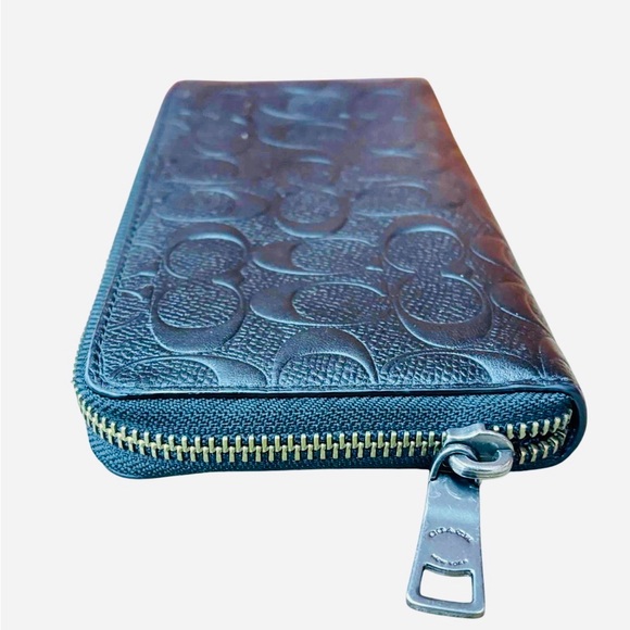 Coach Black Embossed Wallet - Picture 2 of 15